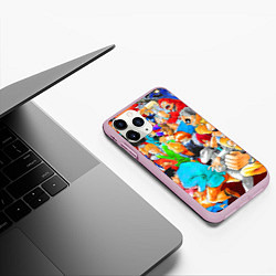 Чехол iPhone 11 Pro матовый Моя Геройская Академия, цвет: 3D-розовый — фото 2