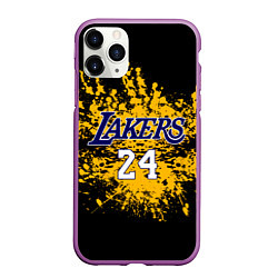 Чехол iPhone 11 Pro матовый Kobe Bryant, цвет: 3D-фиолетовый