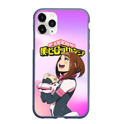 Чехол iPhone 11 Pro матовый MY HERO ACADEMIA, цвет: 3D-серый