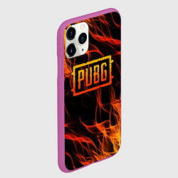 Чехол iPhone 11 Pro матовый PUBG, цвет: 3D-фиолетовый — фото 2