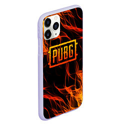 Чехол iPhone 11 Pro матовый PUBG, цвет: 3D-светло-сиреневый — фото 2