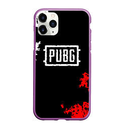 Чехол iPhone 11 Pro матовый PUBG, цвет: 3D-фиолетовый