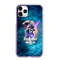 Чехол iPhone 11 Pro матовый Kobe Bryant, цвет: 3D-светло-сиреневый