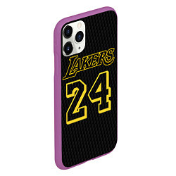 Чехол iPhone 11 Pro матовый Kobe Bryant, цвет: 3D-фиолетовый — фото 2