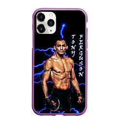 Чехол iPhone 11 Pro матовый TONY FERGUSON, цвет: 3D-фиолетовый