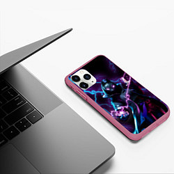 Чехол iPhone 11 Pro матовый FORTNITE, цвет: 3D-малиновый — фото 2