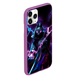 Чехол iPhone 11 Pro матовый FORTNITE, цвет: 3D-фиолетовый — фото 2