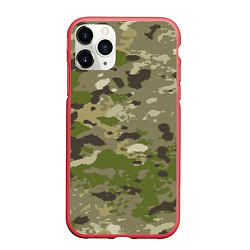Чехол iPhone 11 Pro матовый Камуфляж: болотный