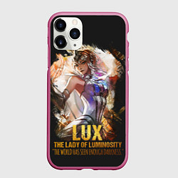 Чехол iPhone 11 Pro матовый Lux, цвет: 3D-малиновый