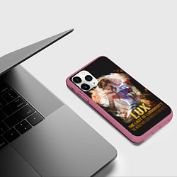 Чехол iPhone 11 Pro матовый Lux, цвет: 3D-малиновый — фото 2