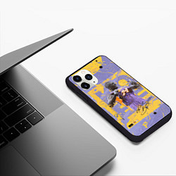 Чехол iPhone 11 Pro матовый Kobe Bryant, цвет: 3D-черный — фото 2