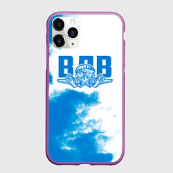 Чехол iPhone 11 Pro матовый ВДВ, цвет: 3D-фиолетовый