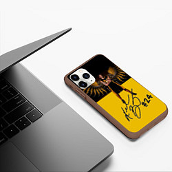 Чехол iPhone 11 Pro матовый Kobe Bryant, цвет: 3D-коричневый — фото 2