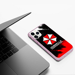 Чехол iPhone 11 Pro матовый UMBRELLA CORP, цвет: 3D-розовый — фото 2