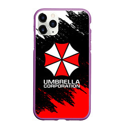 Чехол iPhone 11 Pro матовый UMBRELLA CORP, цвет: 3D-фиолетовый