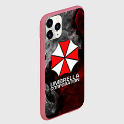 Чехол iPhone 11 Pro матовый UMBRELLA CORP, цвет: 3D-малиновый — фото 2