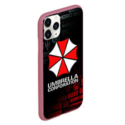 Чехол iPhone 11 Pro матовый RESIDENT EVIL UMBRELLA CORP, цвет: 3D-малиновый — фото 2