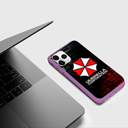 Чехол iPhone 11 Pro матовый RESIDENT EVIL UMBRELLA CORP, цвет: 3D-фиолетовый — фото 2
