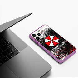 Чехол iPhone 11 Pro матовый UMBRELLA CORP, цвет: 3D-фиолетовый — фото 2