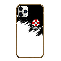 Чехол iPhone 11 Pro матовый UMBRELLA CORP, цвет: 3D-коричневый