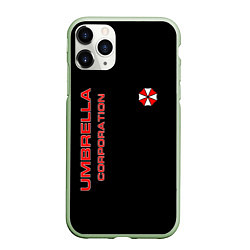 Чехол iPhone 11 Pro матовый Umbrella Corporation, цвет: 3D-салатовый