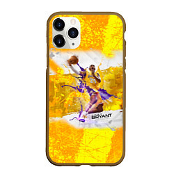 Чехол iPhone 11 Pro матовый Kobe Bryant, цвет: 3D-коричневый