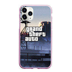 Чехол iPhone 11 Pro матовый GTA VI, цвет: 3D-розовый