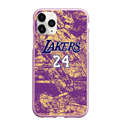 Чехол iPhone 11 Pro матовый Kobe Bryant, цвет: 3D-розовый