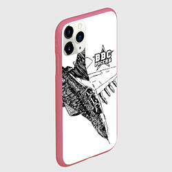 Чехол iPhone 11 Pro матовый ВВС России, цвет: 3D-малиновый — фото 2