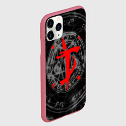 Чехол iPhone 11 Pro матовый DOOM, цвет: 3D-малиновый — фото 2