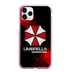 Чехол iPhone 11 Pro матовый UMBRELLA CORP, цвет: 3D-розовый