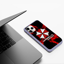 Чехол iPhone 11 Pro матовый UMBRELLA CORP, цвет: 3D-светло-сиреневый — фото 2