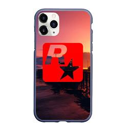 Чехол iPhone 11 Pro матовый GTA ROCKSTAR