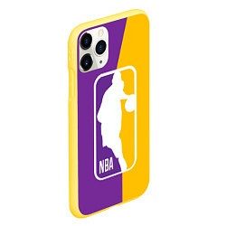 Чехол iPhone 11 Pro матовый NBA Kobe Bryant, цвет: 3D-желтый — фото 2