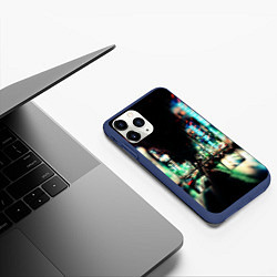 Чехол iPhone 11 Pro матовый Tokyo, цвет: 3D-тёмно-синий — фото 2
