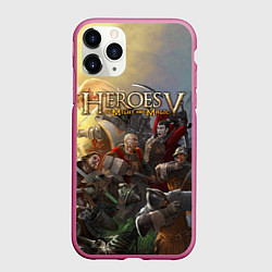 Чехол iPhone 11 Pro матовый Heroes of Might and Magic, цвет: 3D-малиновый