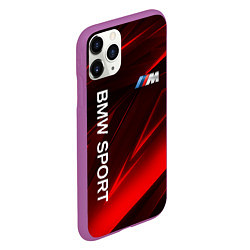 Чехол iPhone 11 Pro матовый BMW БМВ Z, цвет: 3D-фиолетовый — фото 2