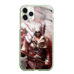 Чехол iPhone 11 Pro матовый ASSASSINS CREED, цвет: 3D-салатовый