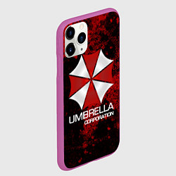 Чехол iPhone 11 Pro матовый UMBRELLA CORP, цвет: 3D-фиолетовый — фото 2