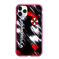 Чехол iPhone 11 Pro матовый UMBRELLA CORPORATION, цвет: 3D-малиновый