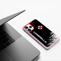 Чехол iPhone 11 Pro матовый UMBRELLA CORPORATION, цвет: 3D-розовый — фото 2