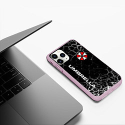 Чехол iPhone 11 Pro матовый UMBRELLA CORPORATION, цвет: 3D-розовый — фото 2