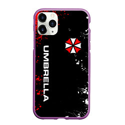 Чехол iPhone 11 Pro матовый UMBRELLA CORPORATION, цвет: 3D-фиолетовый