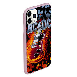 Чехол iPhone 11 Pro матовый ACDC, цвет: 3D-розовый — фото 2