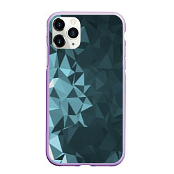 Чехол iPhone 11 Pro матовый Turquoise shift, цвет: 3D-сиреневый