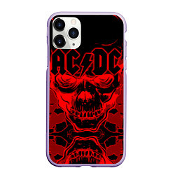 Чехол iPhone 11 Pro матовый ACDC, цвет: 3D-светло-сиреневый