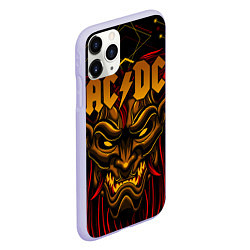 Чехол iPhone 11 Pro матовый ACDC, цвет: 3D-светло-сиреневый — фото 2