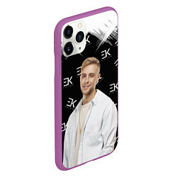Чехол iPhone 11 Pro матовый Егор Крид, цвет: 3D-фиолетовый — фото 2