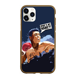 Чехол iPhone 11 Pro матовый What's my NAME?!, цвет: 3D-коричневый