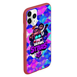 Чехол iPhone 11 Pro матовый BRAWL STARS:8BIT, цвет: 3D-красный — фото 2